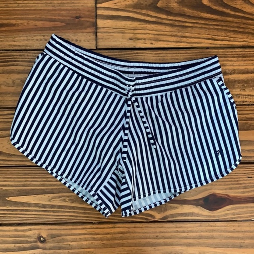 Navy and white shorts by Albion Fit size S